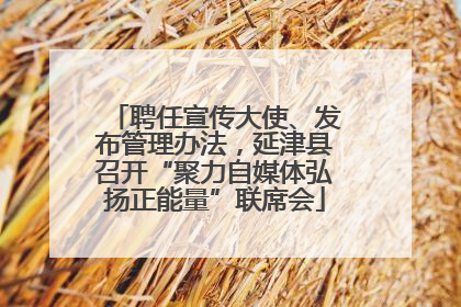聘任宣传大使、发布管理办法，延津县召开“聚力自媒体弘扬正能量”联席会