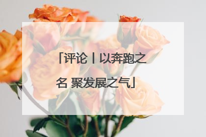 评论丨以奔跑之名 聚发展之气