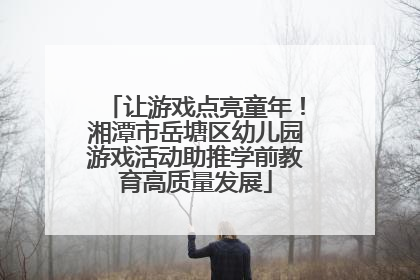 让游戏点亮童年！湘潭市岳塘区幼儿园游戏活动助推学前教育高质量发展