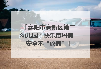襄阳市高新区第二幼儿园：快乐度暑假 安全不“放假”