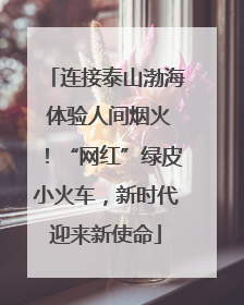 连接泰山渤海 体验人间烟火！“网红”绿皮小火车，新时代迎来新使命