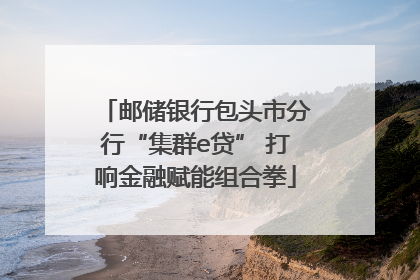 邮储银行包头市分行“集群e贷” 打响金融赋能组合拳
