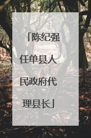 陈纪强任单县人民政府代理县长