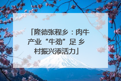 隆德张程乡：肉牛产业“牛劲”足 乡村振兴添活力