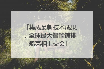 集成最新技术成果，全球最大智能铺排船亮相上交会