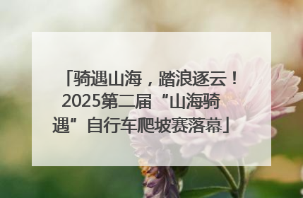 骑遇山海，踏浪逐云！2025第二届“山海骑遇”自行车爬坡赛落幕