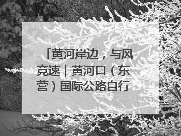 黄河岸边，与风竞速｜黄河口（东营）国际公路自行车赛举行