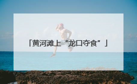 黄河滩上“龙口夺食”