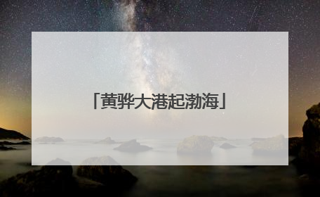 黄骅大港起渤海