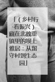 （乡村行·看振兴）藏在北魏重镇里的坝上雅居：从留守村到生态园