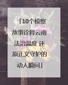 10个检察故事诠释云南法治温度 还原正义守护的动人瞬间