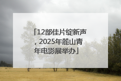 12部佳片绽新声，2025年麓山青年电影展举办