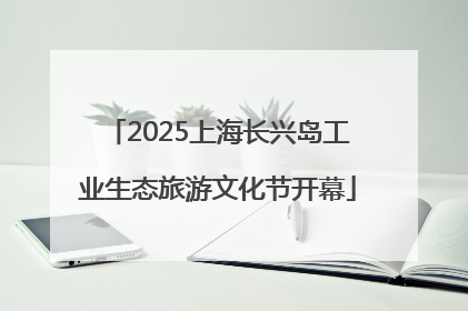 2025上海长兴岛工业生态旅游文化节开幕