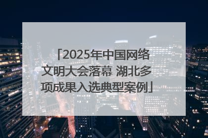 2025年中国网络文明大会落幕 湖北多项成果入选典型案例