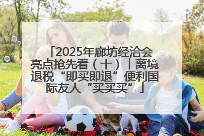 2025年廊坊经洽会亮点抢先看（十）丨离境退税“即买即退”便利国际友人“买买买”