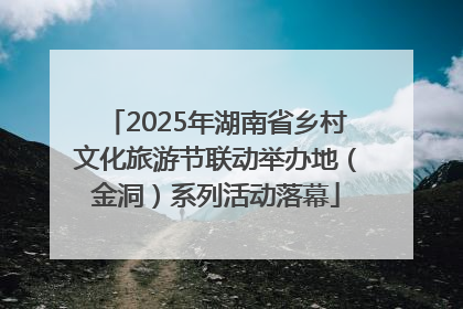 2025年湖南省乡村文化旅游节联动举办地（金洞）系列活动落幕