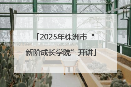 2025年株洲市“新阶成长学院”开讲