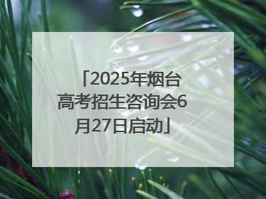 2025年烟台高考招生咨询会6月27日启动