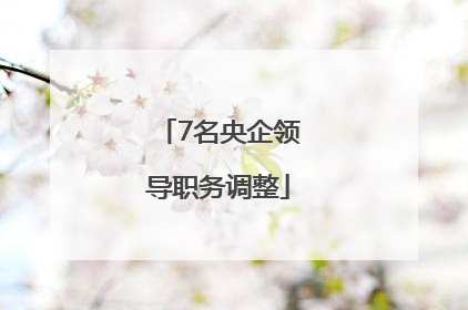 7名央企领导职务调整