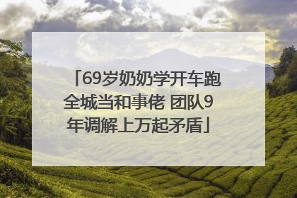 69岁奶奶学开车跑全城当和事佬 团队9年调解上万起矛盾