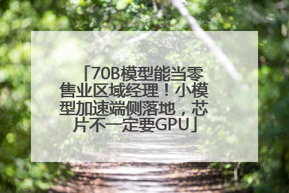70B模型能当零售业区域经理！小模型加速端侧落地，芯片不一定要GPU
