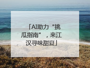 AI助力“挑瓜指南”，来江汉寻味甜夏