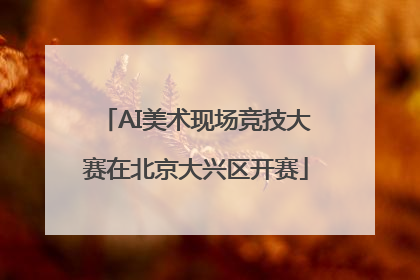AI美术现场竞技大赛在北京大兴区开赛