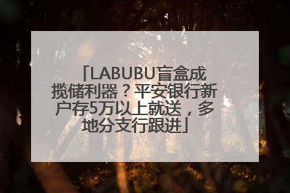LABUBU盲盒成揽储利器？平安银行新户存5万以上就送，多地分支行跟进