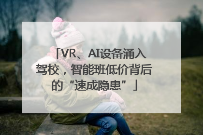 VR、AI设备涌入驾校，智能班低价背后的“速成隐患”